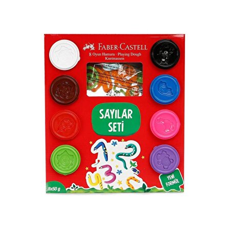 Faber-Castell Oyun Hamuru Sayılar Seti 50G x 8