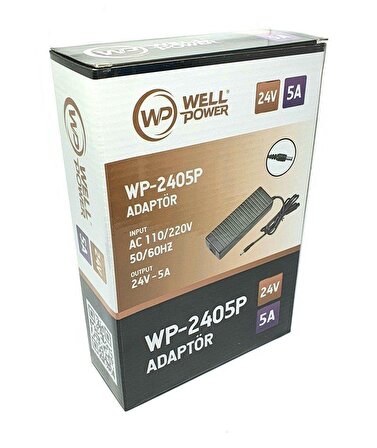 WellPower 24 Volt 5 Amper Adaptör Jak Fişli
