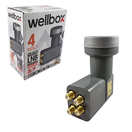 Wellbox Dörtlü Lnb Gold 0.1db 3d 4k Wxl-104