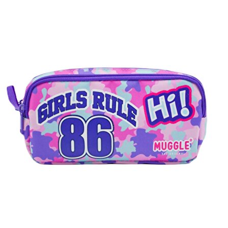 Muggle Girls Rule 2 Bölmeli Kalem Çantası MU-6849