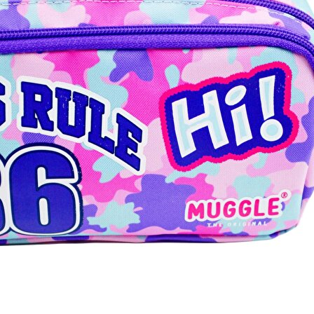 Muggle Girls Rule 2 Bölmeli Kalem Çantası MU-6849