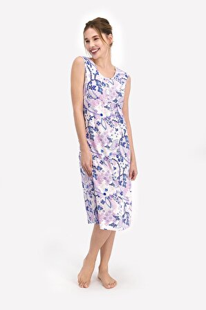 Pierre Cardin Floral Pattern Toz Somon Kadın Elbise