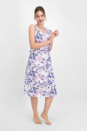 Pierre Cardin Floral Pattern Toz Somon Kadın Elbise