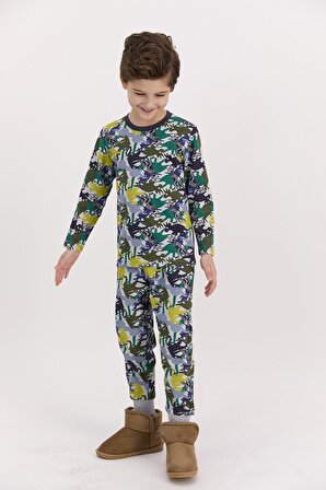 RolyPoly Dinosaour Grimelanj Erkek Çocuk Pijama Takımı