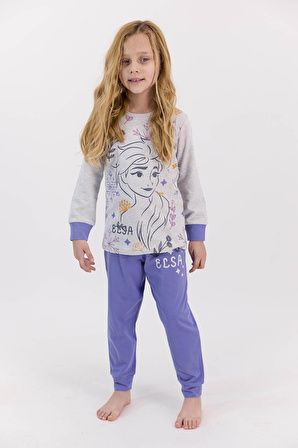 Frozen Lisanslı Elsa Karmelanj Kız Çocuk Pijama Takımı