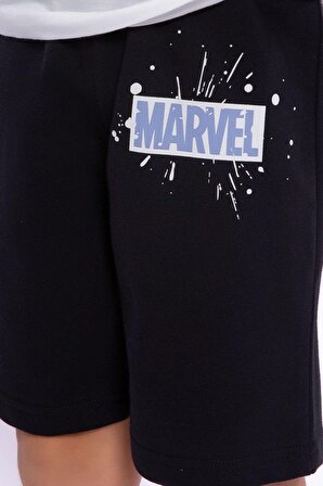 Avengers Lisanslı Marvel Krem Erkek Çocuk Pijama Takımı