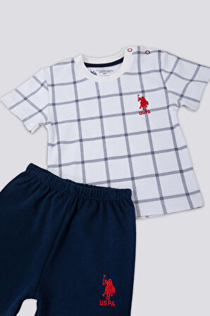U.S. Polo Assn Nice Little Baby Krem Bebek Tshirt Takım