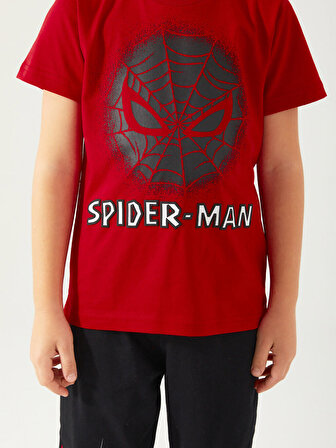 Spiderman Erkek Çocuk Şortlu Takım 3-8 Yaş Kırmızı