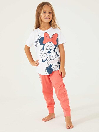 Minnie Mouse Kız Çocuk Takım 9-14 Yaş Beyaz