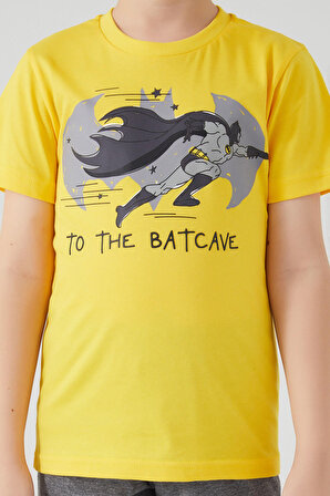 Batman To Do Batcave Sarı Erkek Çocuk Kapri Takım