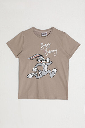 Looney Tunes L1582-2 Erkek Çocuk T-Shirt Kum