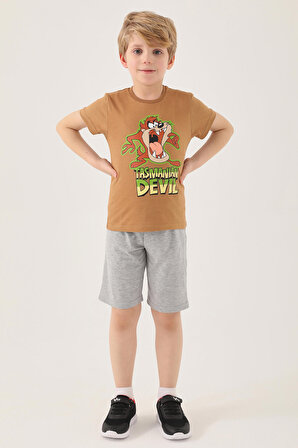 Looney Tunes L1583-2 Erkek Çocuk T-Shirt Tütün