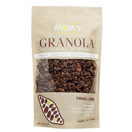 MOM'S Natural Foods Granola Kakao+Fındık 360g