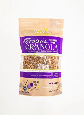 Mom's Natural Foods Organic Gluten-free Fig & Walnut Granola 300g