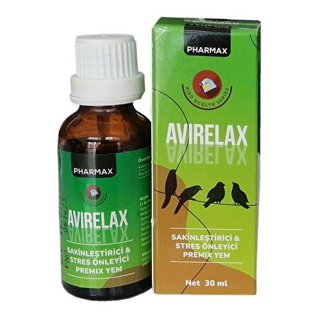 Pharmax Avirelax Kuşlar İçin Sakinleştirici Stres Önleyici 30 ml