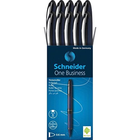 Schneider One Business 0,6mm Roller Siyah Kalem Scr241 10 Adet