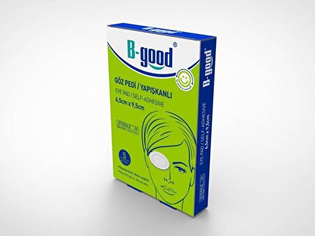 B-Good Göz Pedi Steril 6,5*9,5 5 Li