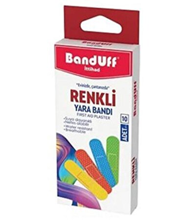 Banduff Yara Bandı Renkli 10'lu