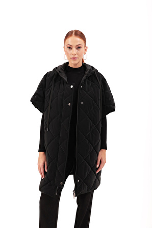 9034111 Kapitone Oversize Yelek