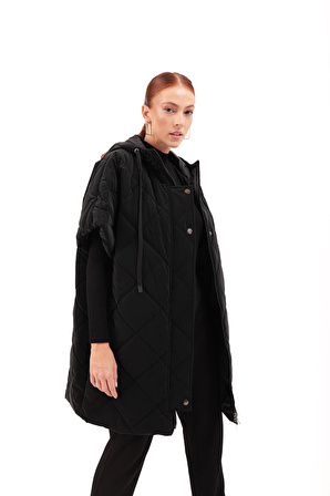 9034111 Kapitone Oversize Yelek