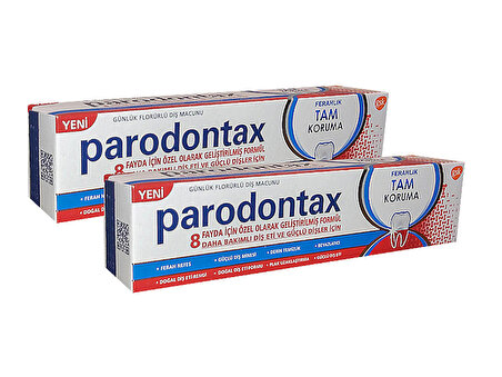 Paradontax Feralık Tam Koruma Diş Macunu 100 ml (50 ml X 2)