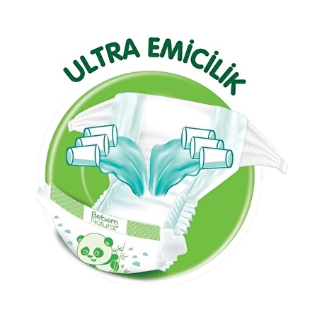 Bebem Natural Bebek Bezi Ultra Fırsat Paketi 5 Beden 80 Adet