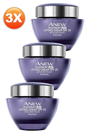 Avon Anew Platinum Gündüz Kremi Spf25 50 Ml. Üçlü Set