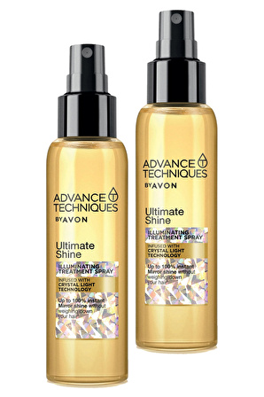 Avon Advance Techniques Ultimate Shine Illuminating Treatment Spray 100 Ml. İkili Set