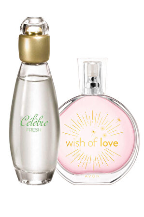 Avon Wish Of Love ve Celebre Fresh Kadın Parfüm Paketi