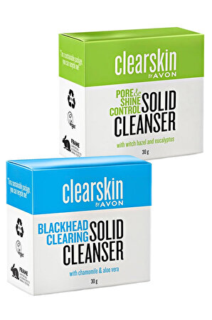 Avon Clearskin Siyah Nokta ve Parlama Karşıtı Salisilik Asit İçeren Sabun Paketi