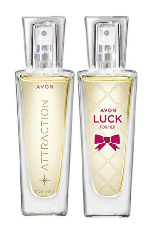Avon Attraction Kadın Parfüm Edp 30 Ml. ve Luck Kadın Parfüm Edp 30 Ml. Paketi