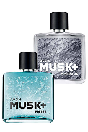 Avon Musk+ Freeze ve Mineralis Erkek Parfüm Paketi