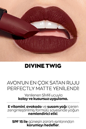 Avon Ultra Mat Ruj Divine Twig ve Glimmerstick Dudak Kalemi Buttered Rum Paketi