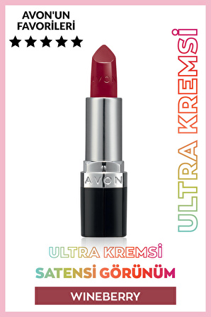 Avon Ultra Kremsi Ruj Wine Berry