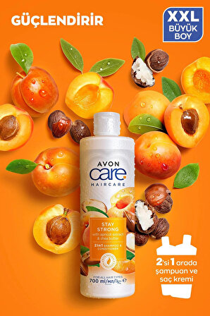 Avon Care Avakado, Aloe Vera, Kayısı Özü İçeren Şampuan ve Saç Kremi Paketi