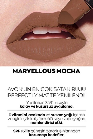 Avon Ultra Mat Ruj Paketi Marvellous Mocha, Nude Suede ve Pure Pink