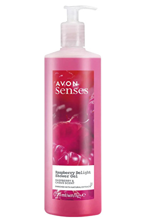 Avon Senses Delicate Moment, Sweat & Joyful ve Raspberry Delight Duş Jeli Paketi