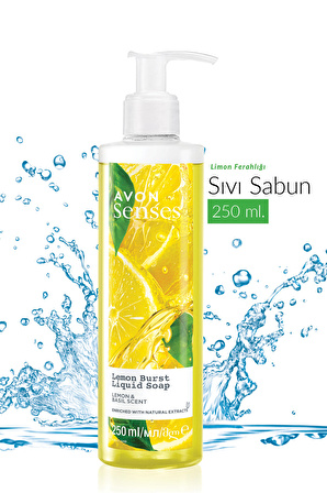 Avon Senses Lemon Burst Limon ve Reyhan Kokulu Sıvı Sabun 250 Ml. İkili Set