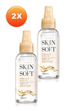 Avon Skin So Soft Enhance & Glow Nemlendirici Sprey Vücut Yağı 150 Ml. İkili Set