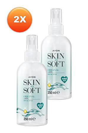 Avon Skin So Soft Orijinal Kuru Yağ Vücut Spreyi 250 Ml. İkili Set