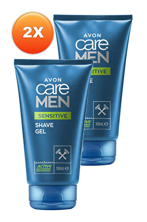 Avon Care Men Sensitive Papatya ve Aloe Özü İçeren Tıraş Jeli 150 Ml. İkili Set