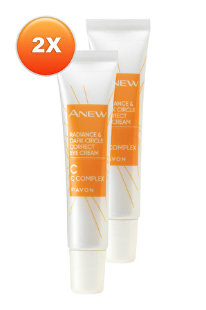 Avon Anew Radiance Koyu Halkalar için Göz Kremi 15 Ml. İkili Set