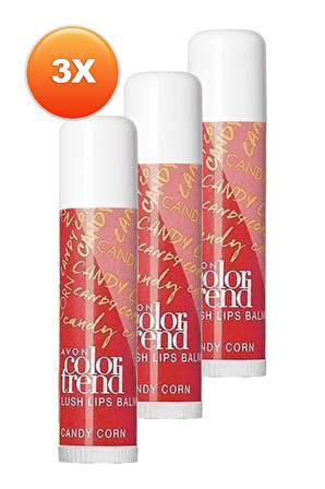 Avon Color Trend Lush Dudak Balmı Spf15 - Candy Corn Üçlü Set