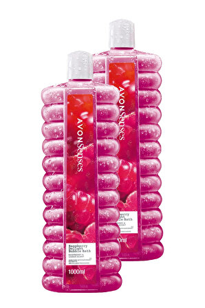 Avon Senses Raspberry Delight Ahududu ve Frenk Üzümü Kokulu Banyo Köpüğü 1 Lt. İkili Set