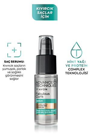 Avon Advance Techniques Bukle Belirginleştirici Saç Serumu 30 Ml. İkili Set