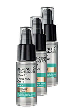 Avon Advance Techniques Bukle Belirginleştirici Saç Serumu 30 Ml. Üçlü Set