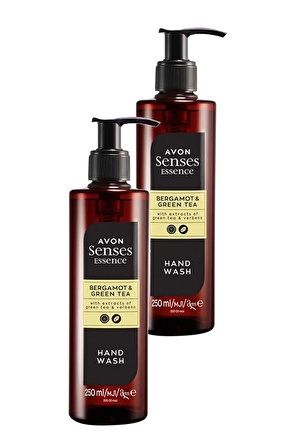 Avon Senses Essence Bergamot ve Yeşil Çay Kokulu Sıvı El Sabunu 250 Ml. İkili Set