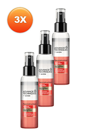 Avon Advance Techniques Reconstruction Bi-Phase Onarıcı Saç Spreyi 100 Ml. Üçlü Set