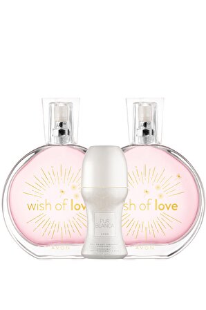 Avon Wish Of Love Kadın Parfüm İkili Set ve Rollon Paketi