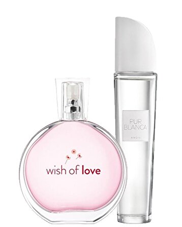 Avon Wish Of Love ve Pur Blanca İkili Parfüm Paketi